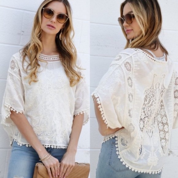 Bellanblue Tops - SISSY boho gypsy Poncho Style Blouse
